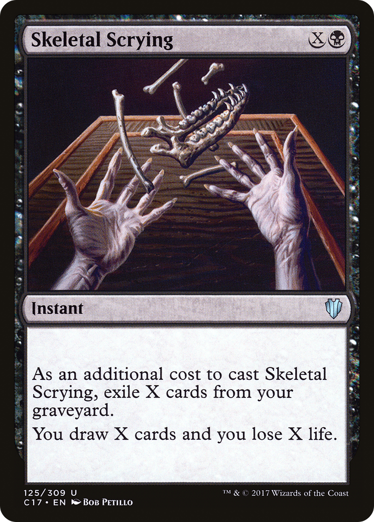 Skeletal Scrying (C17-125) [Commander 2017] MTG Single Wizards of the Coast