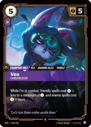 Vex - Cheerless (146/221) [Spiritforged] Foil Riftbound Singles Riot Games