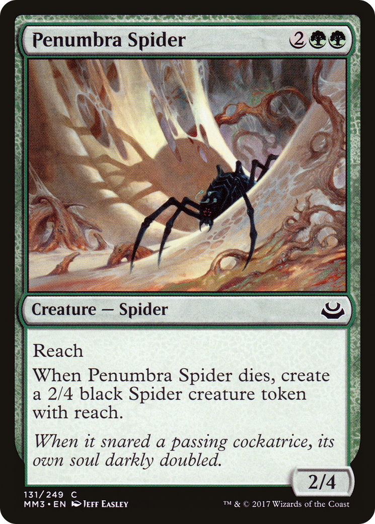 Penumbra Spider (MM3-131) [Modern Masters 2017] MTG Single Modern Masters 2017