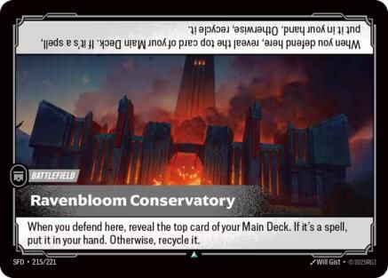 Ravenbloom Conservatory (215/221) [Spiritforged] Foil Riftbound Singles Riot Games