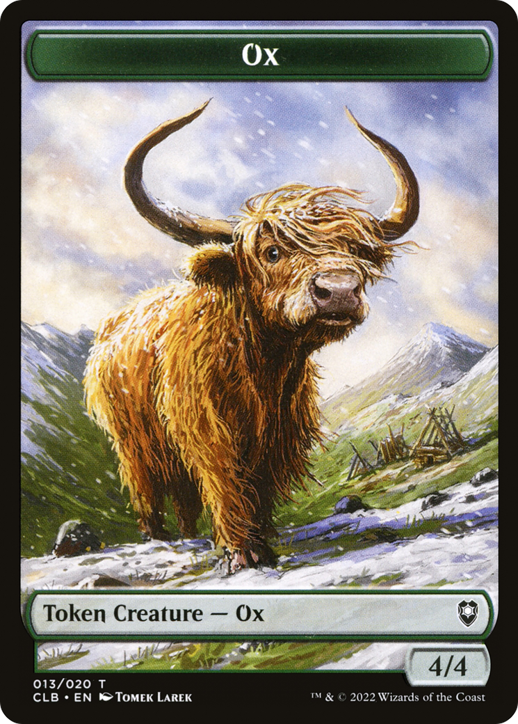 Ox (CLB-013) [Tokens] Battle for Baldur's Gate Tokens MTG Single Wizards of the Coast