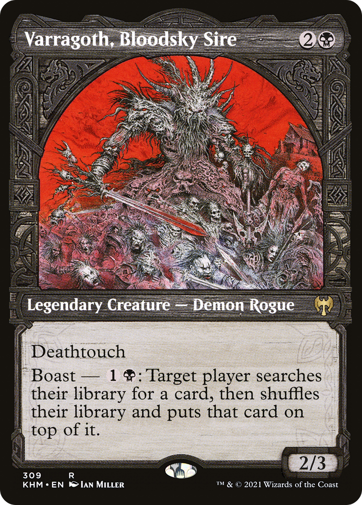 Varragoth, Bloodsky Sire (KHM-309) [Kaldheim] (Showcase) MTG Single Wizards of the Coast