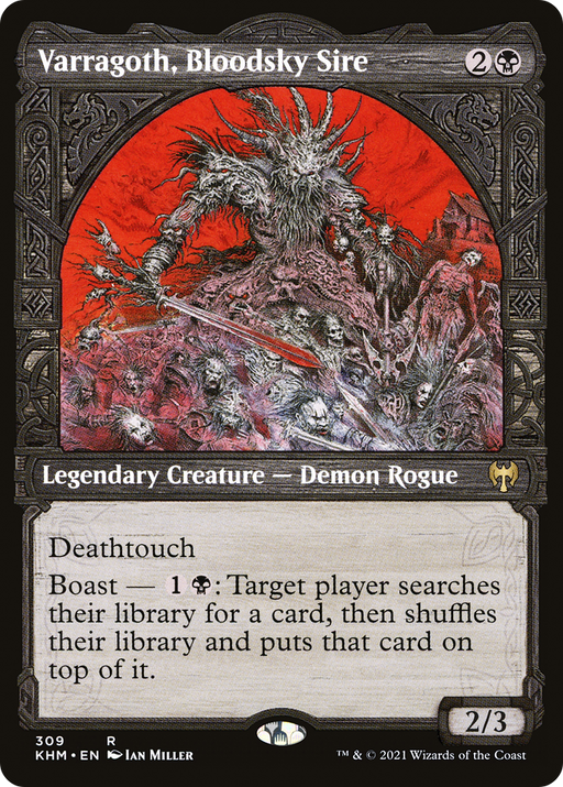 Varragoth, Bloodsky Sire (KHM-309) [Kaldheim] (Showcase) MTG Single Wizards of the Coast