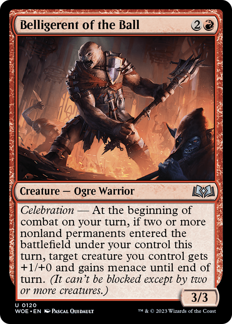 Belligerent of the Ball (WOE-120) [Wilds of Eldraine] Foil MTG Single Wizards of the Coast