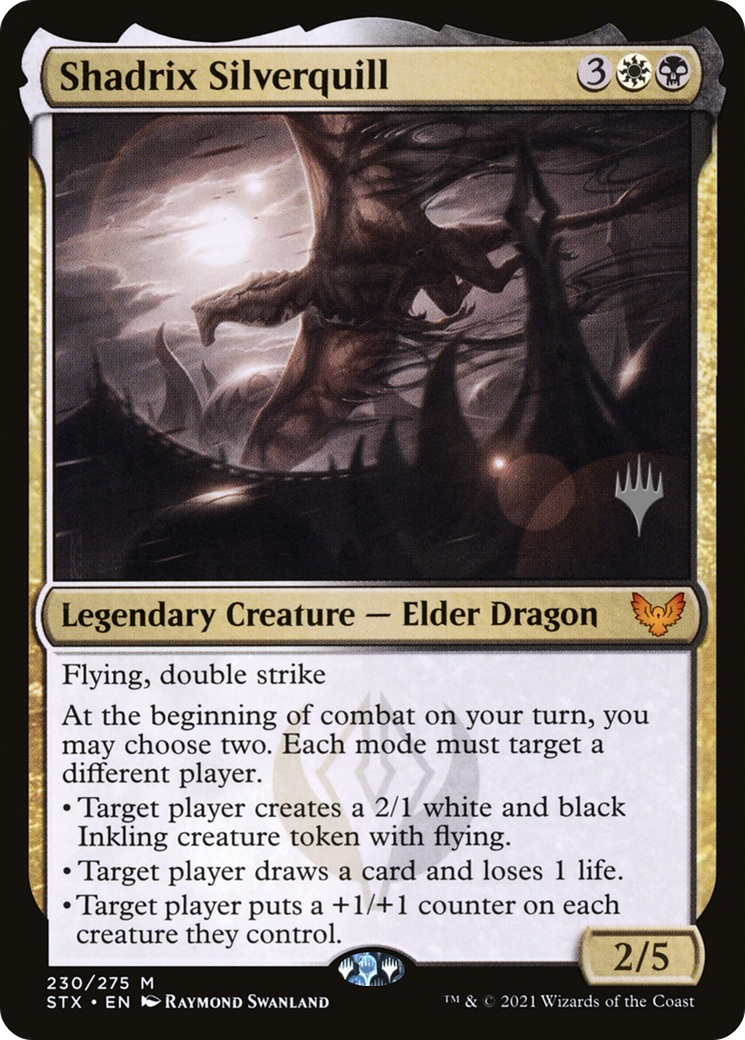 Shadrix Silverquill (PPSTX-230) [Strixhaven: School of Mages Promos] Foil MTG Single Wizards of the Coast