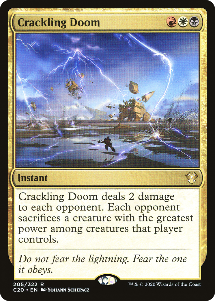 Crackling Doom (C20-205) [Commander 2020] MTG Single Wizards of the Coast