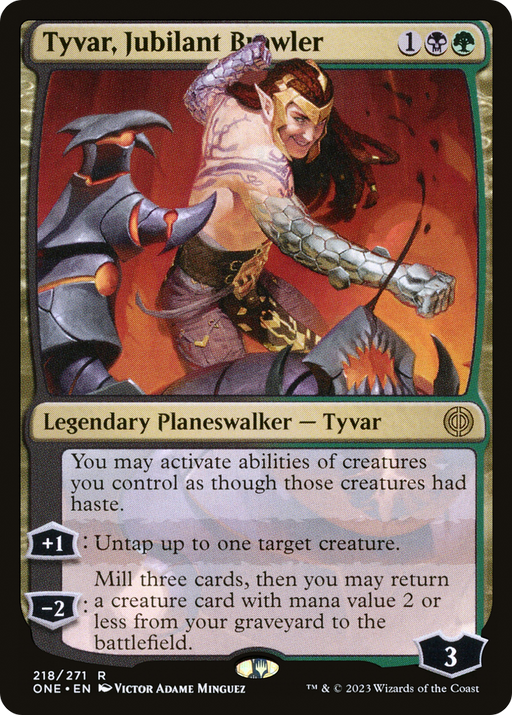 Tyvar, Jubilant Brawler (ONE-218) [Phyrexia: All Will Be One] MTG Single Wizards of the Coast