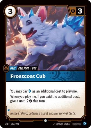 Frostcoat Cub (067/221) [Spiritforged] Riftbound Singles Riot Games