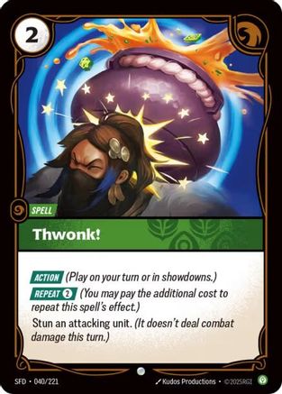 Thwonk! (040/221) [Spiritforged] Foil Riftbound Singles Riot Games