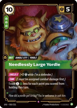 Needlessly Large Yordle (055/221) [Spiritforged] Foil Riftbound Singles Riot Games