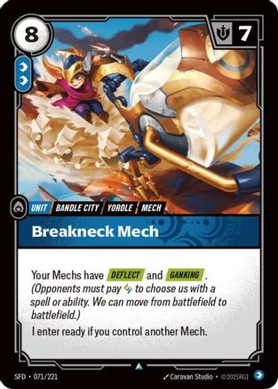 Breakneck Mech (071/221) [Spiritforged] Foil Riftbound Singles Riot Games