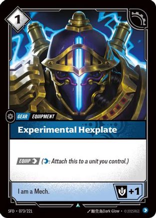 Experimental Hexplate (073/221) [Spiritforged] Riftbound Singles Riot Games