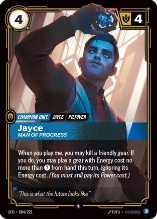 Jayce - Man of Progress (084/221) [Spiritforged] Foil Riftbound Singles Riot Games
