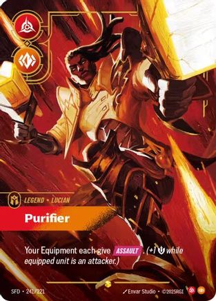 Lucian - Purifier (Overnumbered) (241/221) [Spiritforged] Foil Riftbound Singles Riot Games