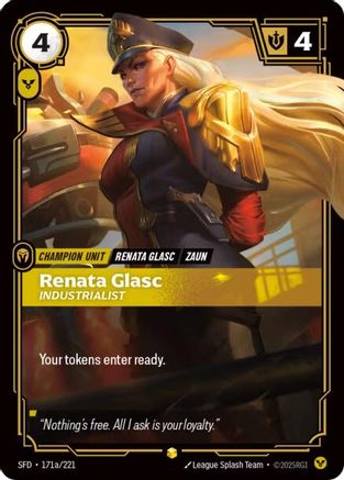 Renata Glasc - Industrialist (Alternate Art) (171a/221) [Spiritforged] Foil Riftbound Singles Riot Games