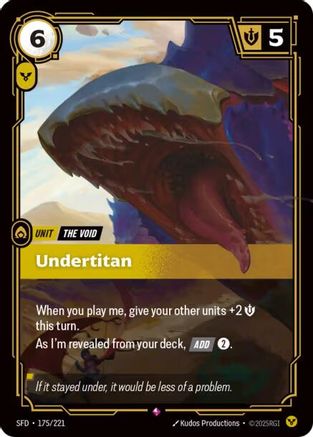 Undertitan (175/221) [Spiritforged] Foil Riftbound Singles Riot Games