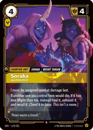 Soraka - Wanderer (173/221) [Spiritforged] Foil Riftbound Singles Riot Games