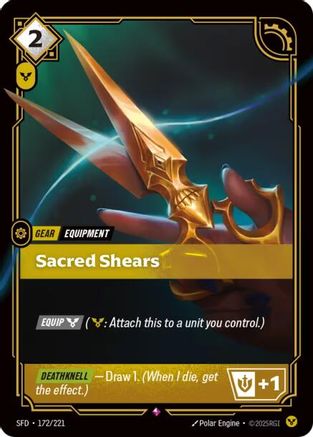 Sacred Shears (172/221) [Spiritforged] Foil Riftbound Singles Riot Games