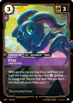 Fizz - Trickster (140/221) [Spiritforged] Foil Riftbound Singles Riot Games