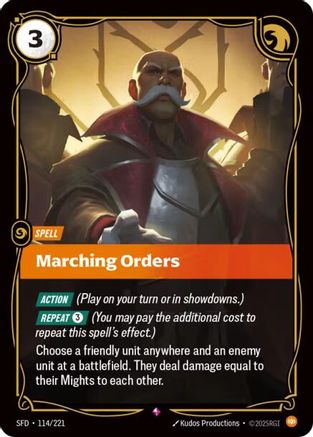 Marching Orders (114/221) [Spiritforged] Foil Riftbound Singles Riot Games