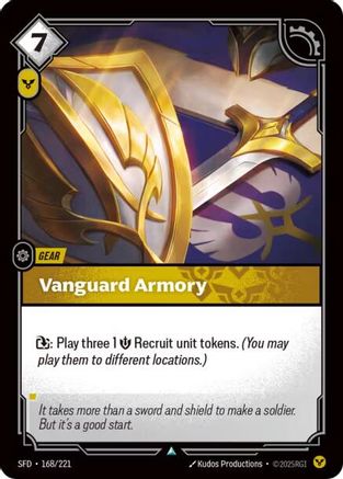 Vanguard Armory (168/221) [Spiritforged] Riftbound Singles Riot Games