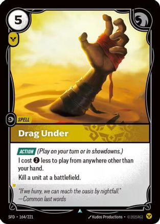 Drag Under (164/221) [Spiritforged] Foil Riftbound Singles Riot Games