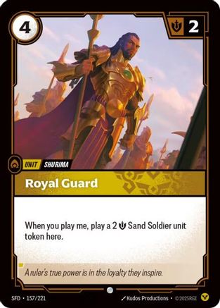 Royal Guard (157/221) [Spiritforged] Riftbound Singles Riot Games