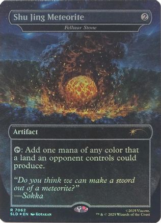Shu Jing Meteorite - Fellwar Stone (Rainbow Foil) (SLD-7062) [Secret Lair] Drop Series Foil MTG Single Wizards of the Coast