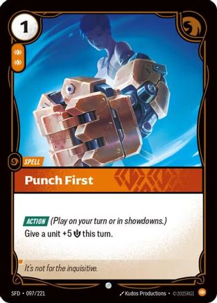 Punch First (097/221) [Spiritforged] Foil Riftbound Singles Riot Games
