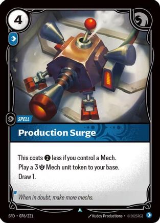 Production Surge (076/221) [Spiritforged] Foil Riftbound Singles Riot Games