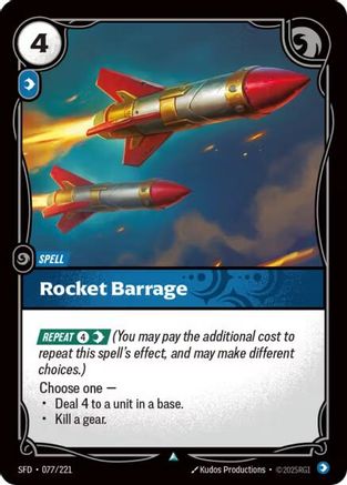 Rocket Barrage (077/221) [Spiritforged] Riftbound Singles Riot Games