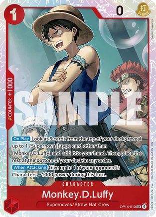 Monkey.D.Luffy - OP14-013 (OP14-013) [The Azure Sea's Seven] Foil One Piece Single Bandai
