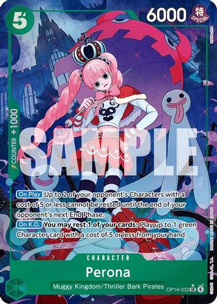 Perona - OP14-033 (Alternate Art) (OP14-033) [The Azure Sea's Seven] Foil One Piece Single Bandai