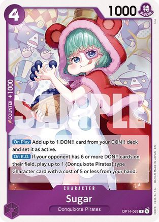 Sugar (OP14-063) [The Azure Sea's Seven] Foil One Piece Single Bandai