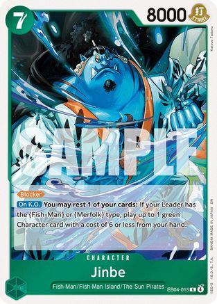 Jinbe - EB04-015 (EB04-015) [The Azure Sea's Seven] Foil One Piece Single Bandai