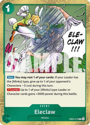 Eleclaw (EB04-019) [The Azure Sea's Seven] Foil One Piece Single Bandai