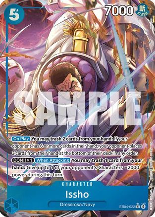 Issho - EB04-022 (Alternate Art) (EB04-022) [The Azure Sea's Seven] Foil One Piece Single Bandai