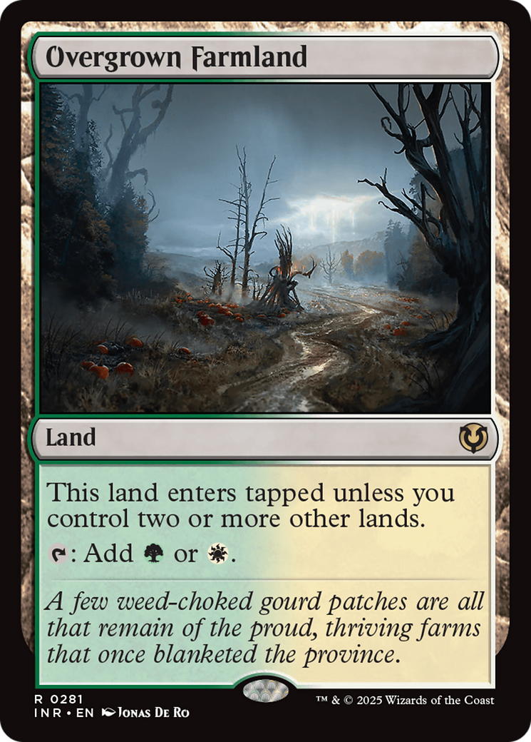 Overgrown Farmland (INR-281) [Innistrad Remastered] MTG Single Wizards of the Coast