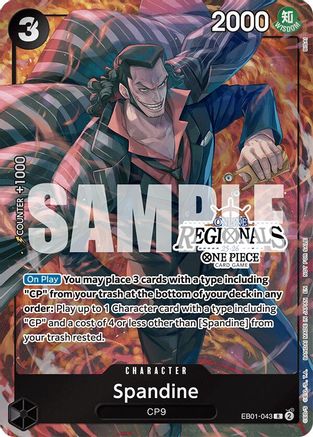 Spandine (Online Regional Participation Pack 2025 Vol.1) (EB01-043) [One Piece Promotion Cards] Foil One Piece Single Bandai