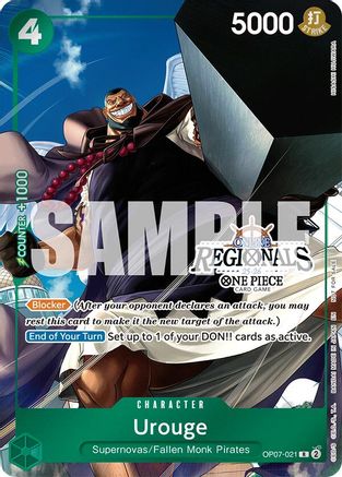 Urouge (Online Regional Participation Pack 2025 Vol.1) (OP07-021) [One Piece Promotion Cards] Foil One Piece Single Bandai