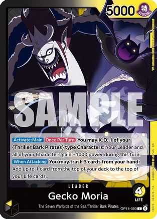 Gecko Moria - OP14-080 (OP14-080) [The Azure Sea's Seven] One Piece Single Bandai