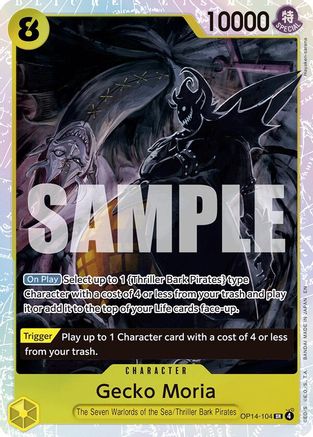 Gecko Moria - OP14-104 (OP14-104) [The Azure Sea's Seven] Foil One Piece Single Bandai