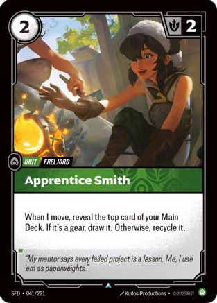Apprentice Smith (041/221) [Spiritforged] Riftbound Singles Riot Games