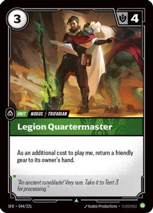 Legion Quartermaster (044/221) [Spiritforged] Foil Riftbound Singles Riot Games