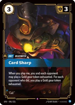 Card Sharp (081/221) [Spiritforged] Foil Riftbound Singles Riot Games