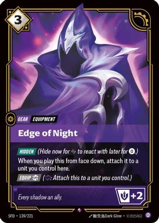Edge of Night (139/221) [Spiritforged] Foil Riftbound Singles Riot Games