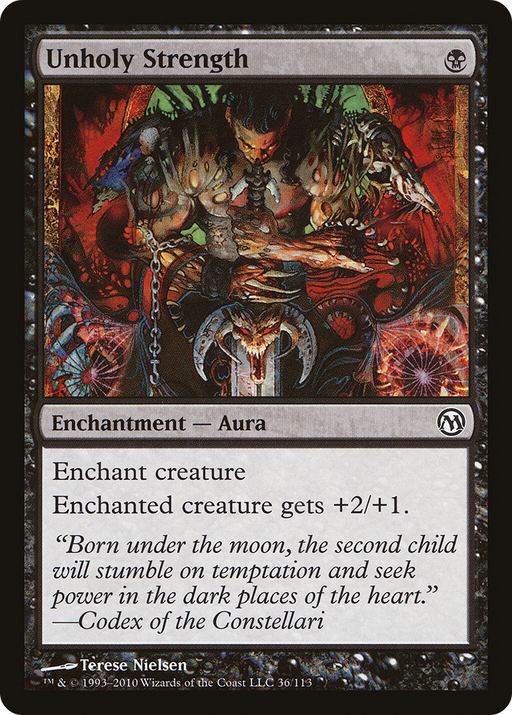 Unholy Strength (DPA-036) [Misc] Duels of the Planeswalkers MTG Single Wizards of the Coast