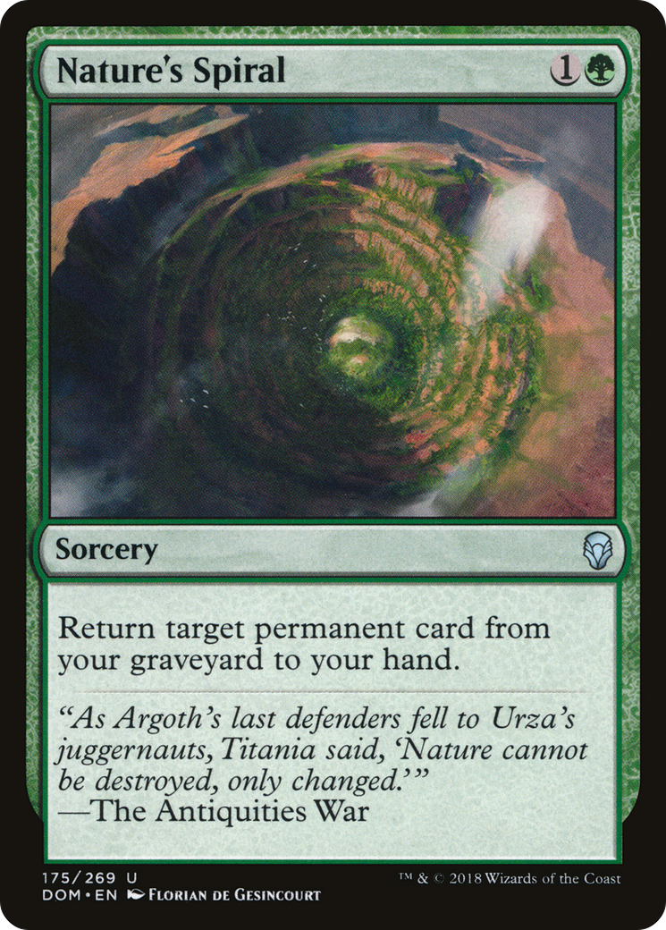 Nature's Spiral (DOM-175) [Dominaria] Foil MTG Single Wizards of the Coast