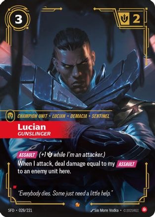 Lucian - Gunslinger (028/221) [Spiritforged] Foil Riftbound Singles Riot Games