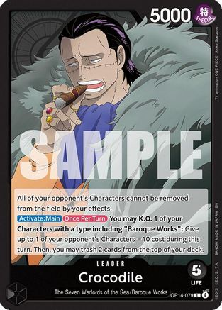 Crocodile - OP14-079 (OP14-079) [The Azure Sea's Seven] One Piece Single Bandai